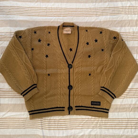 Taylor Swift NWT (bag) | Official Fearless tan cable knit cardigan sweater | XS - Picture 1 of 10